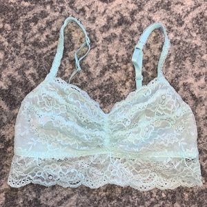 Victoria’s Secret PINK Blue Floral Lace Bralette